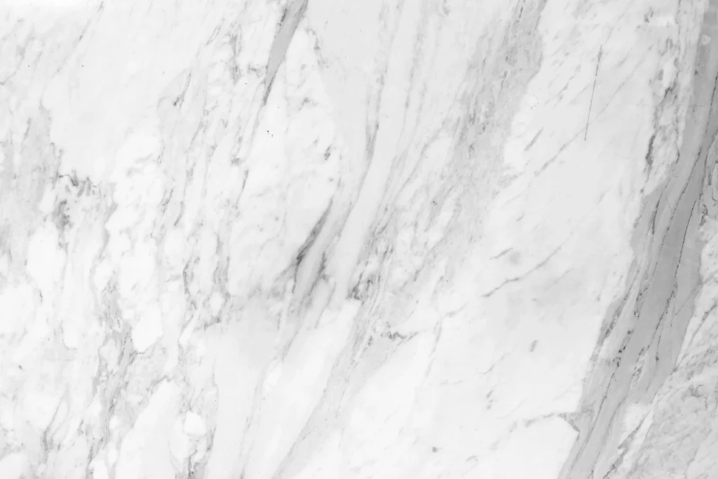 White marble slab with grey veining